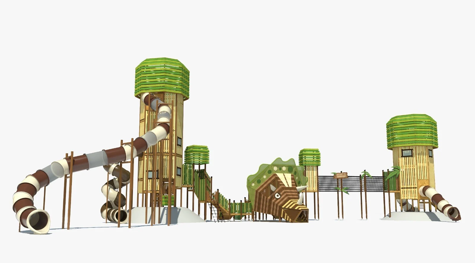 מתקן משולב דינוזאור ענק רב מפלסי - image 01