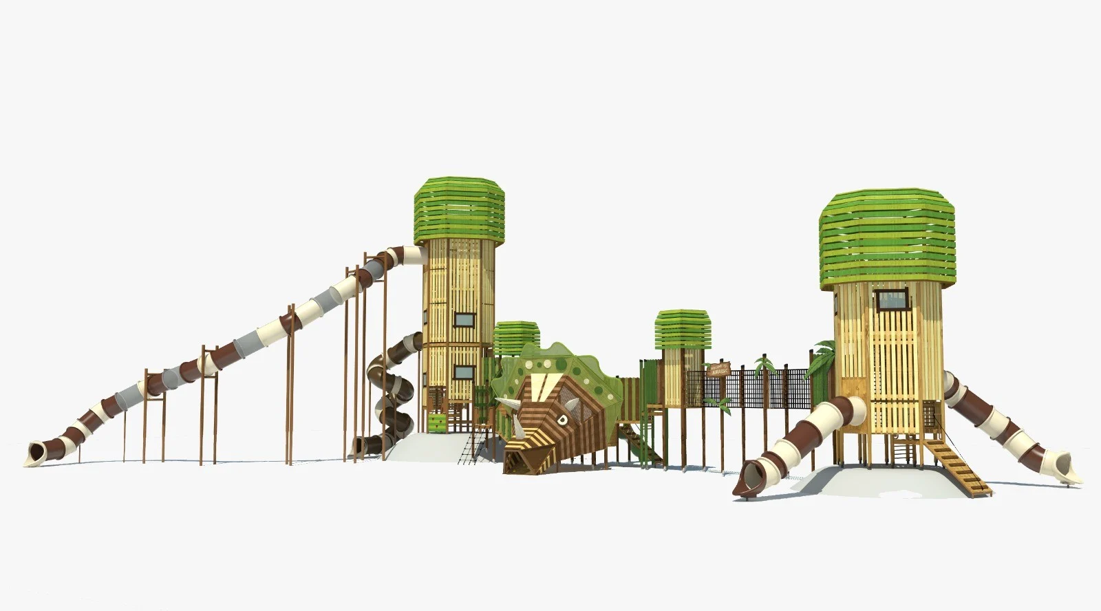 מתקן משולב דינוזאור ענק רב מפלסי - image 02